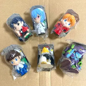 에반게리온 키체인 피규어 6개 세트