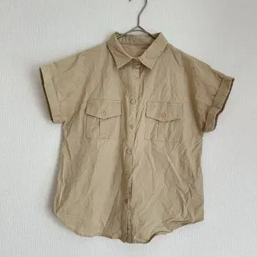 잉그 캐주얼 버튼 셔츠 반팔 M 블라우스 레귤러 카라 a1684