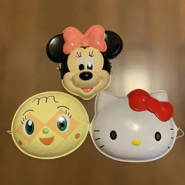 미니 마우스 헬로키티 멜론빵나 가면