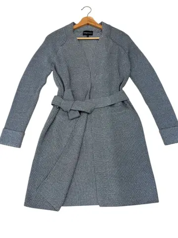 새상품급 엠포리오 아르마니 니트 롱 가디건 사이즈 40 라메 믹스