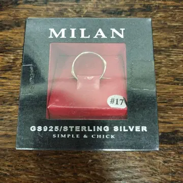 MILAN GS925 스털링 실버 반지 #17 미사용품 반지