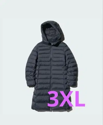 새상품 유니클로 울트라 라이트 다운 롱 코트 3XL 네이비