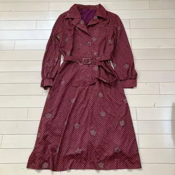 10.31 쇼와 레트로 원피스 크림슨 올 패턴 13