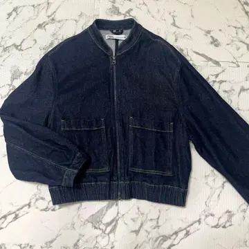 ZARA 자라 데님 자켓 지퍼 노카라 아우터 여성용
