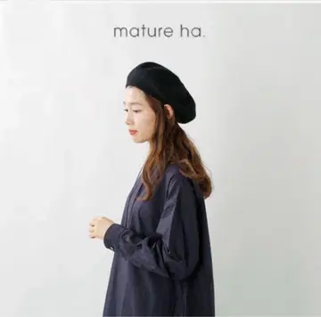 mature ha. 개더 베레모 다크 그레이