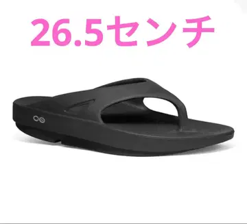 [ 미사용 새상품 ] oofos 우포스 26~26.5 남성용 샌들 블랙
