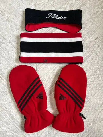 골프 용품 3종 세트 넥워머, 이어워머, 미튼 adidas 등