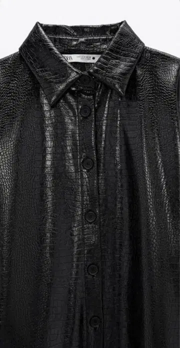 Zara 가죽 섀시 크로커다일 디테일