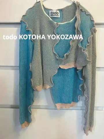 새상품급 todo 프릴 디자인 니트 스웨터