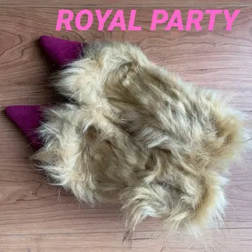 TGC 착용 퍼 뮬 로얄 파티 핑크 신발