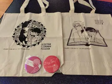 명탐정 코난 토트백 2종 캔뱃지 2개 묶음 판매