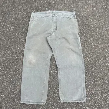 Dickies 그레이 카고 팬츠 워크 팬츠