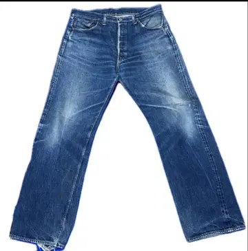 웨어하우스 1000XX 빈티지 데님 팬츠 색빠짐 데미지 구제 의류 남성용