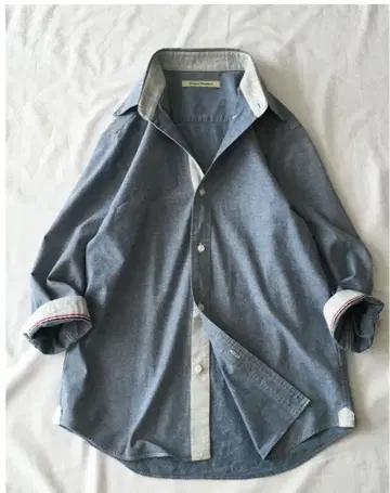 저널 스탠다드 [세탁 가능] 파이핑 코튼 배색 셔츠 블라우스