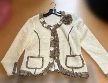 플리츠 꽃 자켓