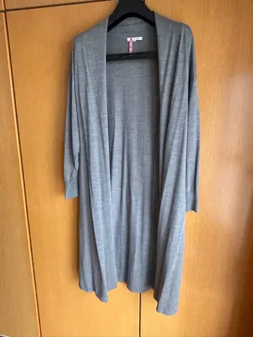 23구 가디건 지속가능성 롱 가디건 그레이 38