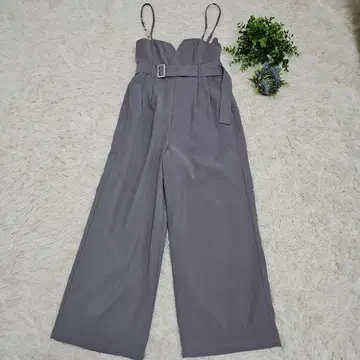 리디 그레이 와이드 레그 살로펫 벨트 포함