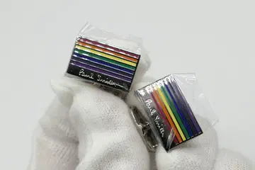 새상품 미사용 폴스미스 커프스 커프 링크스 멀티 스트라이프 수트