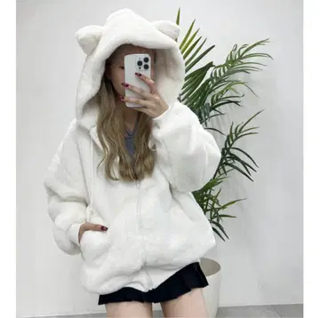 [ philly wc ] 캣 인조 모피 블루종 FREE 사이즈