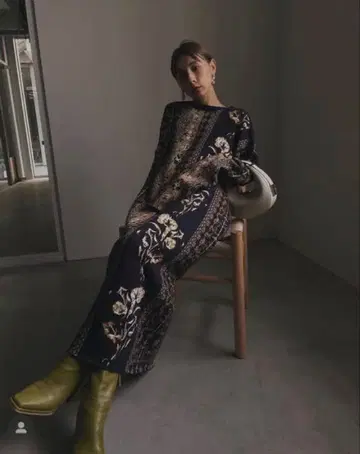 Ameri IMANE JACQUARD KNIT DRESS M