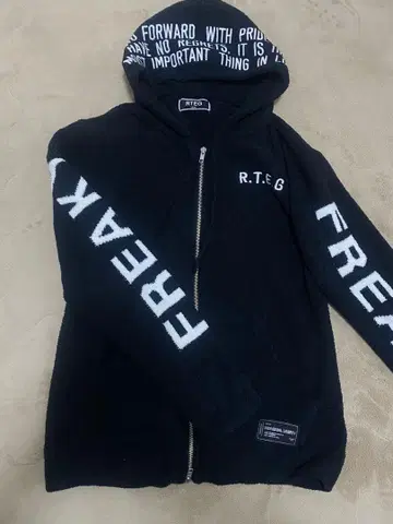 아담스 저글러 R.T.E.G 블랙 풀 집업 후드티