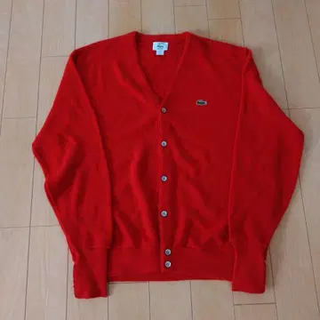 IZOD Lacoste 레드 가디건 XL 빈티지 메이드인 USA