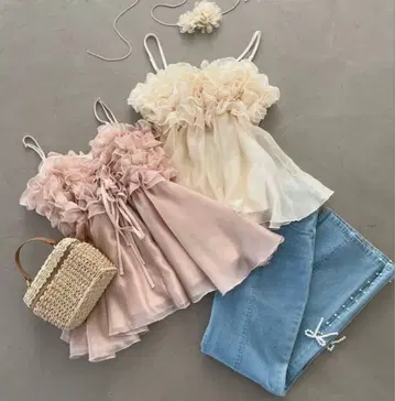 majesticlego 밀피유 키라키라 뷔스티에 아이보리