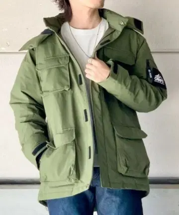 CAMP7 다운 자켓 올리브색