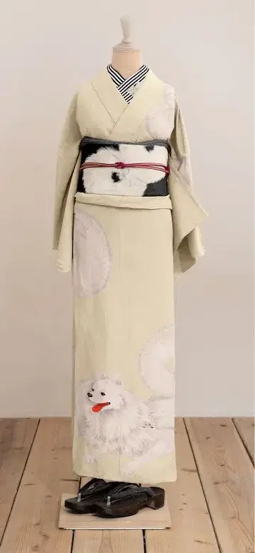 사쿠 연구 수 폴리에스테르 이중 기모노 스피츠 L L 사이즈