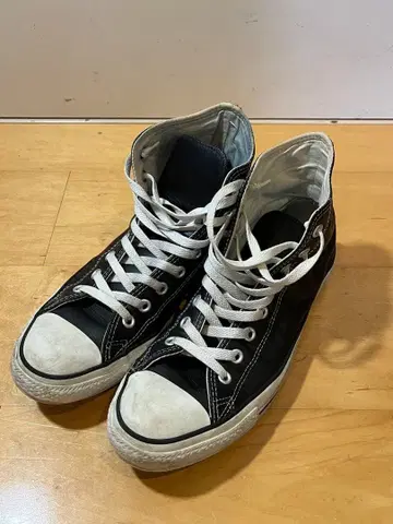 컨버스 올스타 블랙 하이컷 가죽