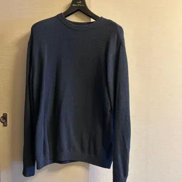 네이비 스웨터 L 사이즈 울 혼방