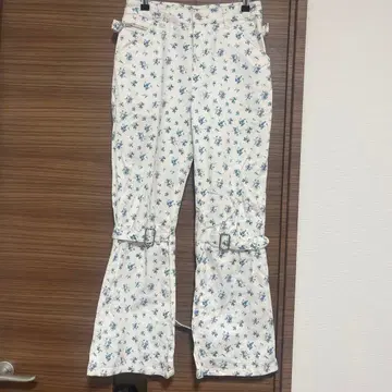 Xgirl FLORAL BONDAGE PANTS 화이트