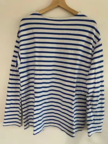 스트라이프 패턴 긴팔 T셔츠 100% 코튼