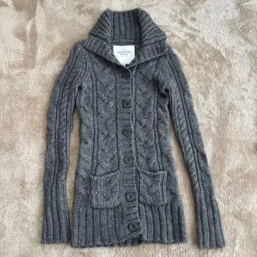 Abercrombie & Fitch 케이블 니트 가디건 L 사이즈