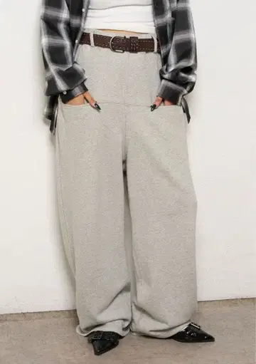 인기 슬래시 포켓 맨투맨 이지 팬츠