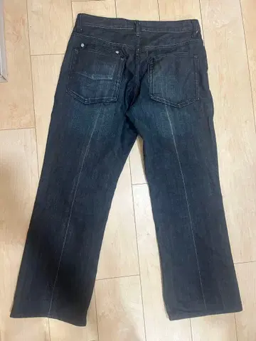 DANIEL CREMIEUX 다크 블루 스트레이트 데님 32인치