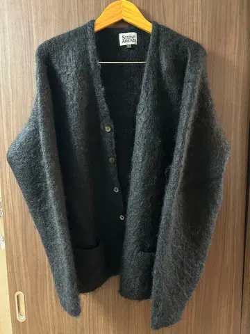 STEP AHEAD Mohair Cardigan 'BLACK'