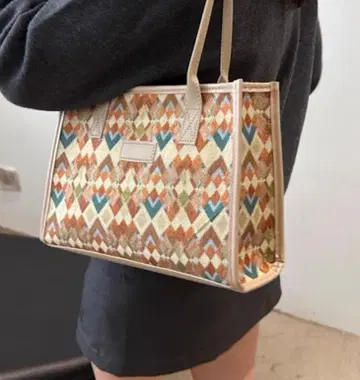 기하학 패턴 숄더백