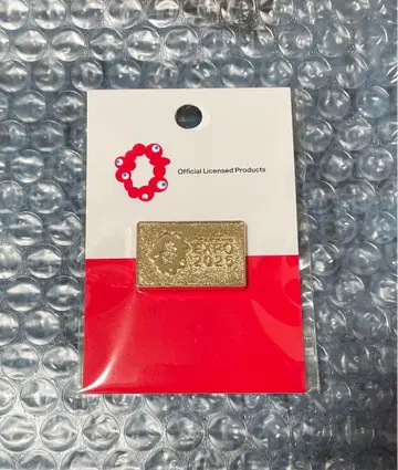 EXPO2025 핀 배지 로고 마크 가로 조합 골드