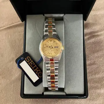 세이코5 여성용 골드 x 실버 SEIKO 5