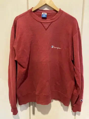 Champion 빨간색 맨투맨 LARGE