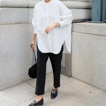 MACHATT 마차트 스탠드 카라 오버 셔츠