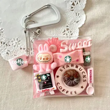 가챠 파우치 라브브 몬스터 카페 커피 타임