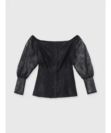 EIMY ISTOIRE 레이스 오프숄더 상의
