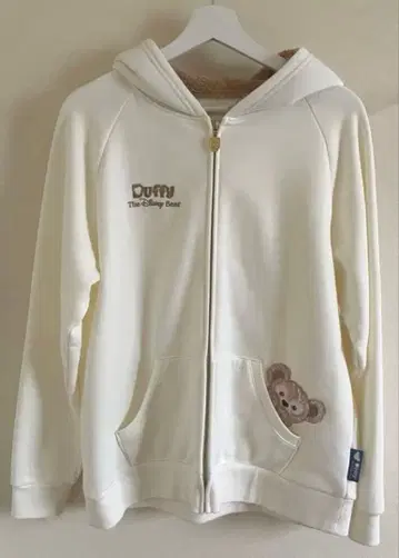 디즈니 후드 부착 후드티 L 사이즈 크림