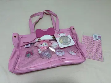 마이멜로디 판바 토트백 핑크