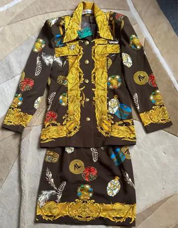 레어 ANDRELUCIANO 주얼리 패턴 셋업 레트로