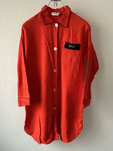 70s 빈티지 파자마 셔츠 원피스 THE TONIGHT shirt