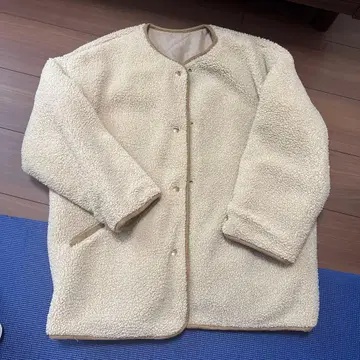 리사이클 퀼팅 자켓 크림 베이지