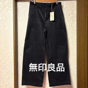 [미사용 택 포함] 무인양품 스트레치 코듀로이 와이드 팬츠 XL